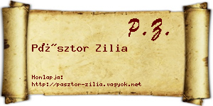 Pásztor Zilia névjegykártya